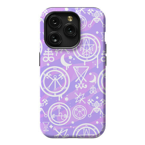 Pastel Goth Demon Sigil Pattern Phone Case